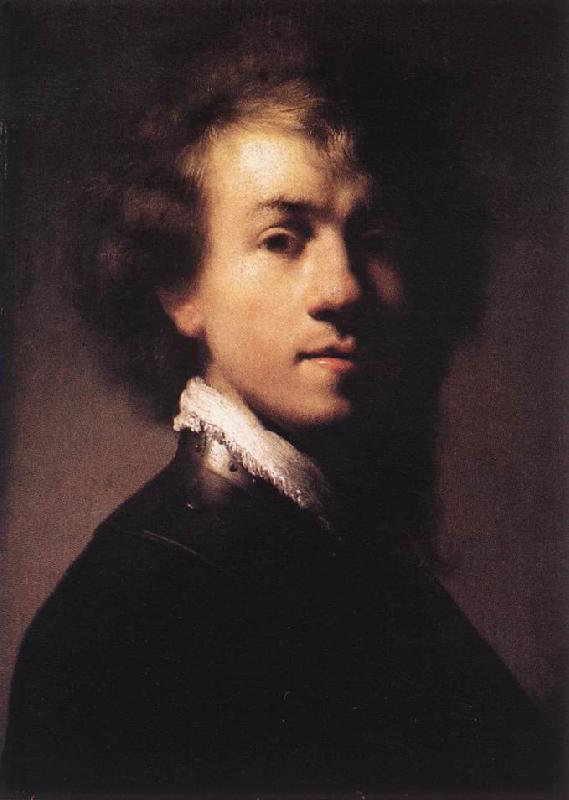 REMBRANDT Harmenszoon van Rijn Self-Portrait with Lace Collar Sweden oil painting art
